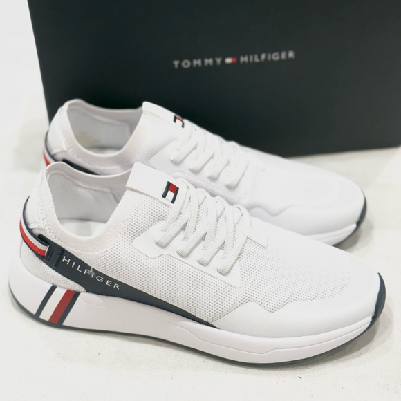 TOMMY HILFIGER AROSA WOMEN'S SNEAKERS COLOR WHITE 140 - Picture 1 of 15